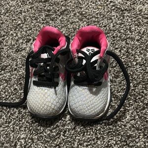 Nike Pink and White Sneakers for Active Play